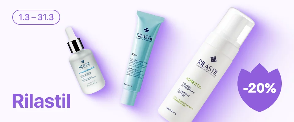 С 1 по 31 марта скидка 20% на выделенные косметические средства линейки Rilastil