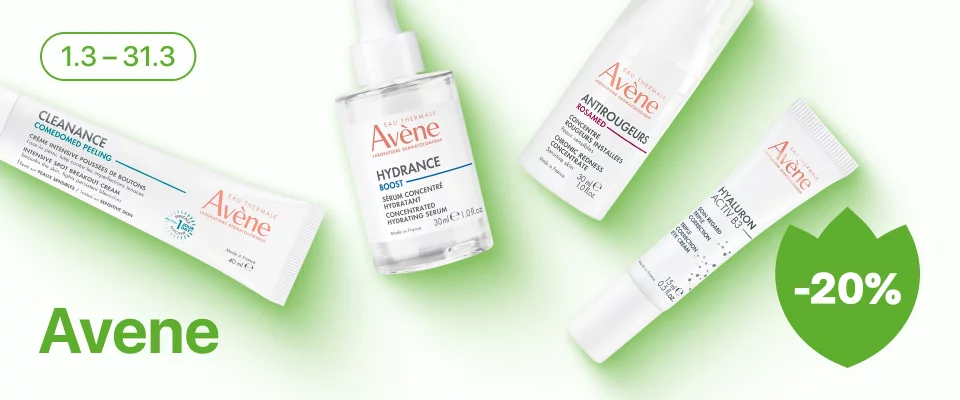 С 1 по 31 марта скидка 20% на выделенные косметические средства линейки Avene