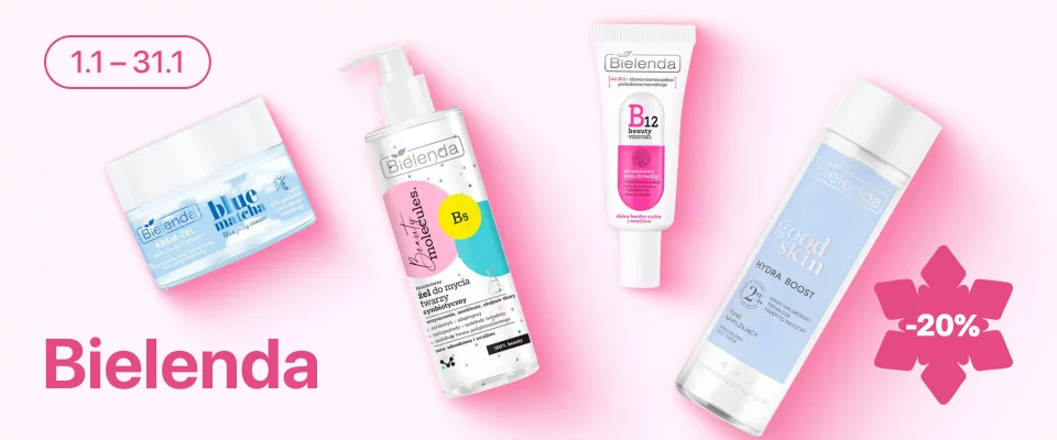 С 1 по 31 января скидка 20% на выделенные косметические средства линейки Bielenda