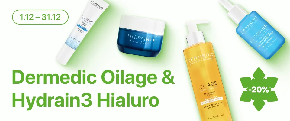 С 1 по 31 декабря скидка 20% на  выделенные косметические средства линейки Dermedic