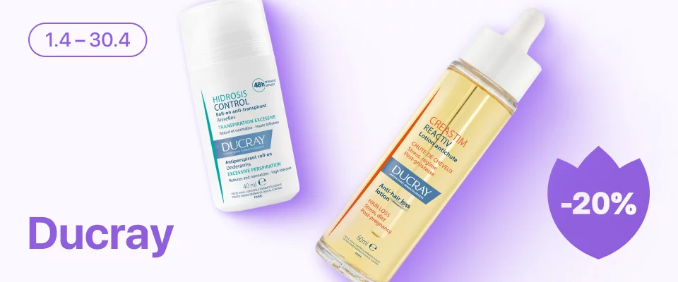 С 1 по 30 апреля скидка 20% на выделенные косметические средства линейки DUCRAY