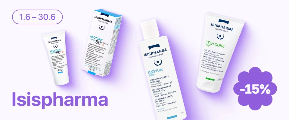 С 1 по 30 июня скидка 15% на выделенные косметические средства линейки Isispharma