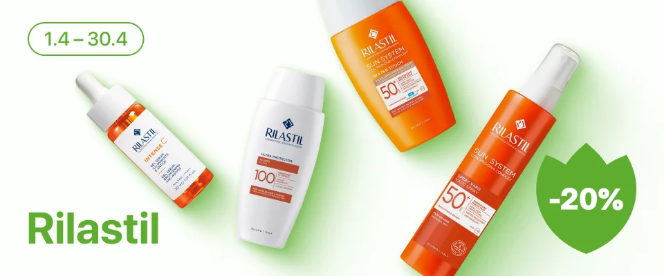 С 1 по 30 апреля скидка 20% на выделенные косметические средства линейки Rilastil