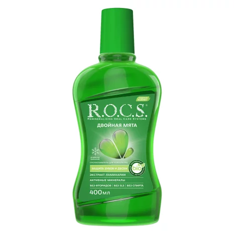 ROCS ополаскиватель Двойная мята 400мл
