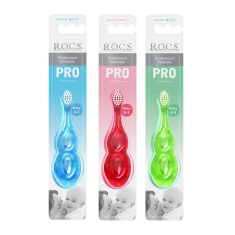 ROCS PRO Baby зубная щетка 0-3лет мягкая 1шт