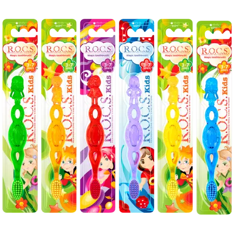 ROCS Kids зубная щетка 3-7лет мягкая 1шт