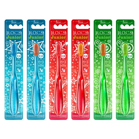 ROCS Junior зубная щетка 6-12 лет мягкая 1шт