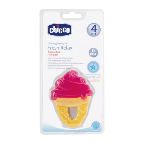 Chicco Fresh Relax Мороженое прорезыватель красный 4 мес+