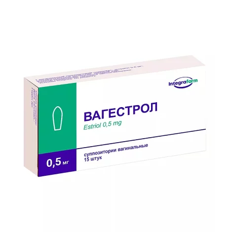 Вагестрол супп. 0,5мг №15