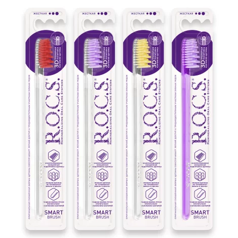 ROCS зубная щетка модельная жесткая 1шт