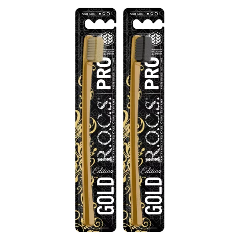ROCS PRO Gold Edition зубная щетка мягкая 1шт