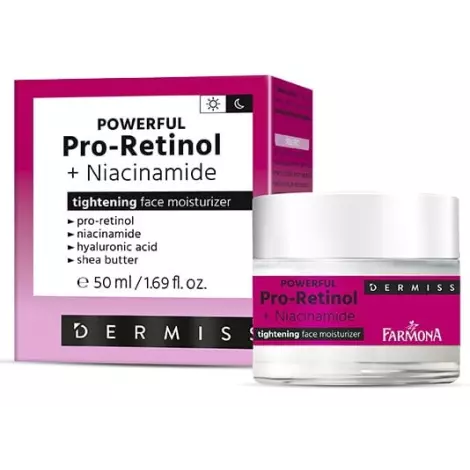 Farmona Dermiss крем для лица увлажняющий с про-ретинолом и ниацинамидом 50мл