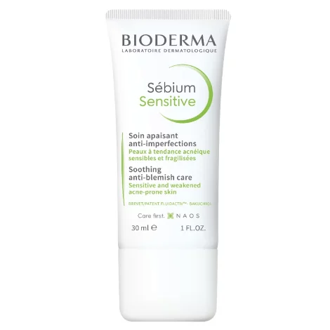 Bioderma Sebium Sensitive флюид для лица успокаивающий 30мл