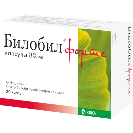 Билобил форте капс. 80мг N60