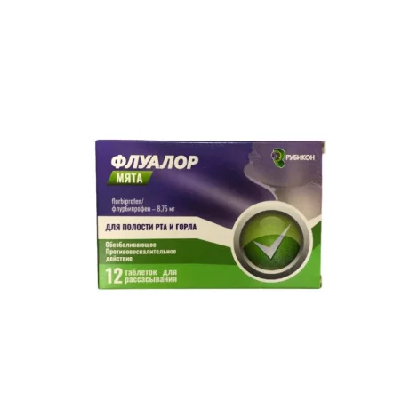 Флуалор мята табл. для рассасывания 8,75мг №12