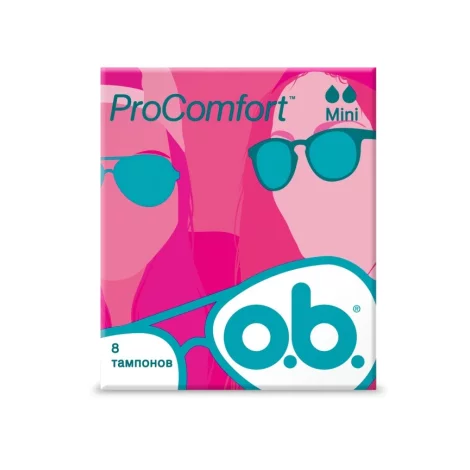 O.B. ProComfort тампоны гигиенические Mini №8