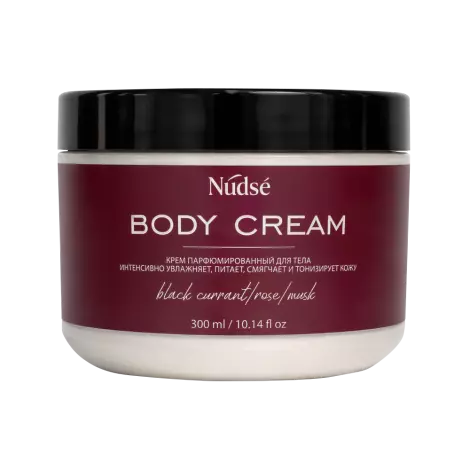 NUDSE крем для тела парфюмированный Black Currant, Rose, Musk 300мл