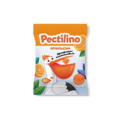 Конфеты пектиновые Pectilino с соком апельсина 80г