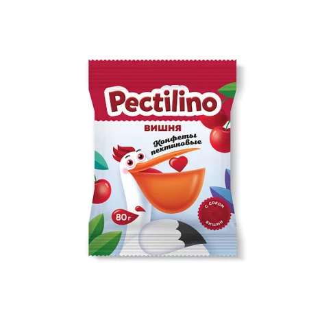 Конфеты пектиновые Pectilino с соком вишни 80г