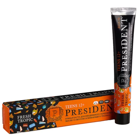 President Fresh Tpopic 12+ зубная паста с фтором 70 г №1