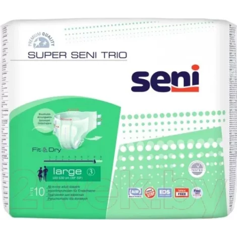 Seni Super Trio подгузники для взрослых Large 10шт