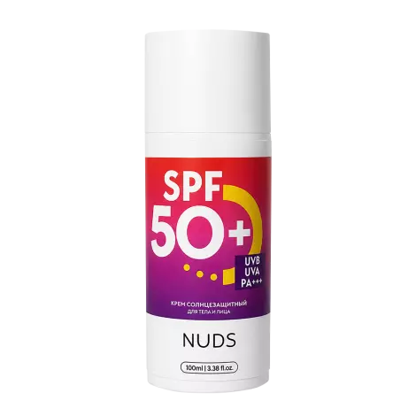 NUDS солнцезащитный крем для лица и тела SPF50 100мл
