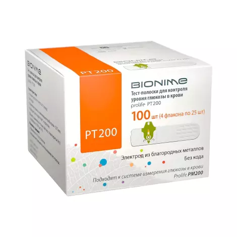 Тест-полоски Prolife PT200 №100 к системе Prolife PM200