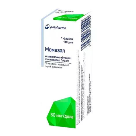 Момезал спрей назальный 50мкг/доза 140доз